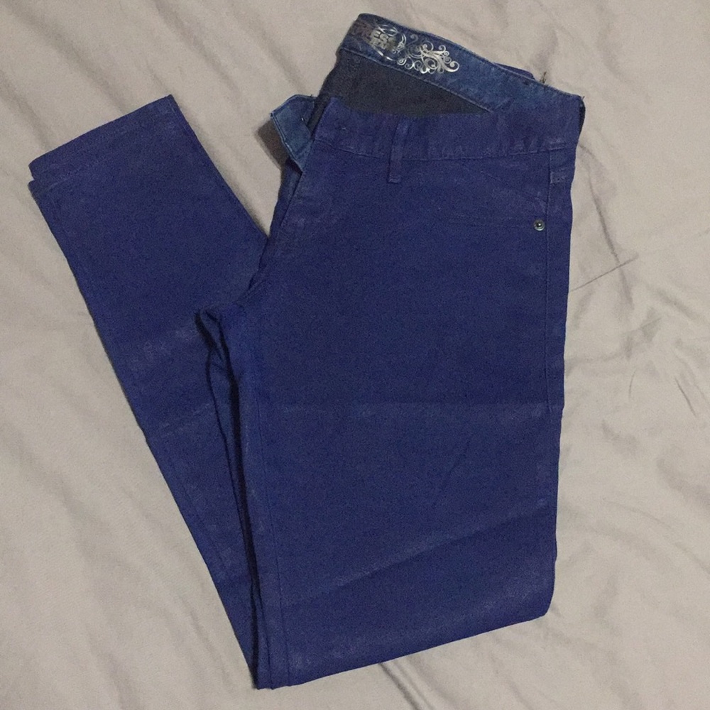 EXPRESS Jean Legging - Blue Shimmer